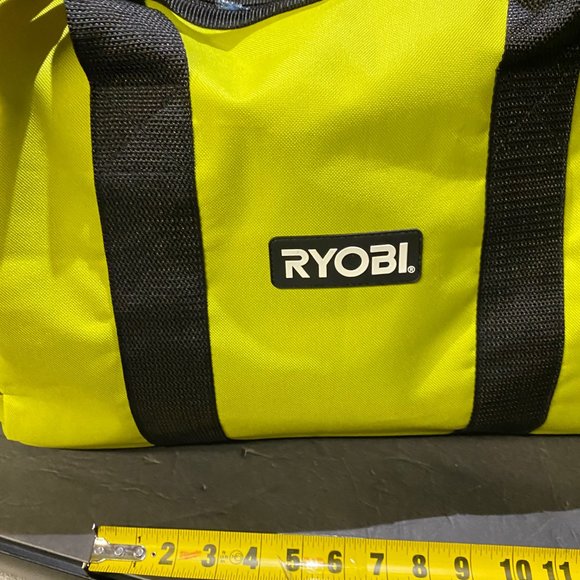 🆕 Ryobi 18" x 13" x 12" Contractors Heavy Duty Green Tool Bag - Picture 5 of 5
